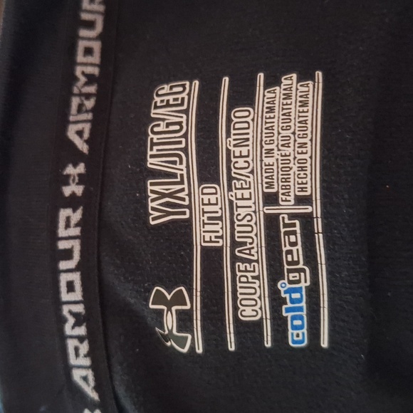 Under Armour Coldgear Dark Grey Long Sleeved Pullover Size YXL - Picture 6 of 6